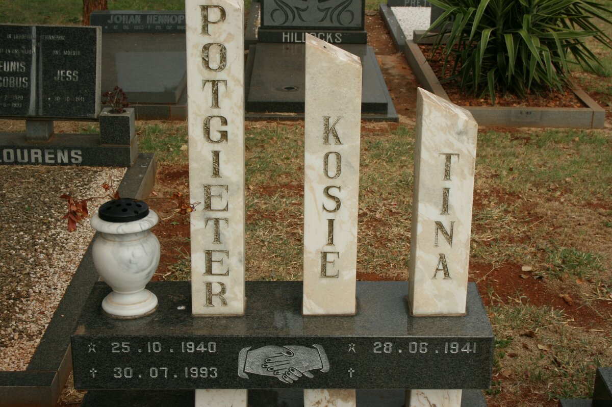 POTGIETER Kosie 1940-1993 &amp; Tina 1941-