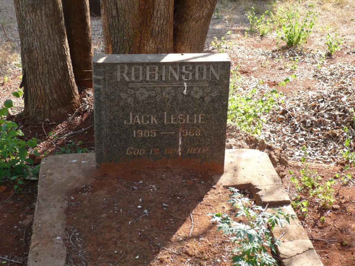 ROBINSON Jack Leslie 1905-1968