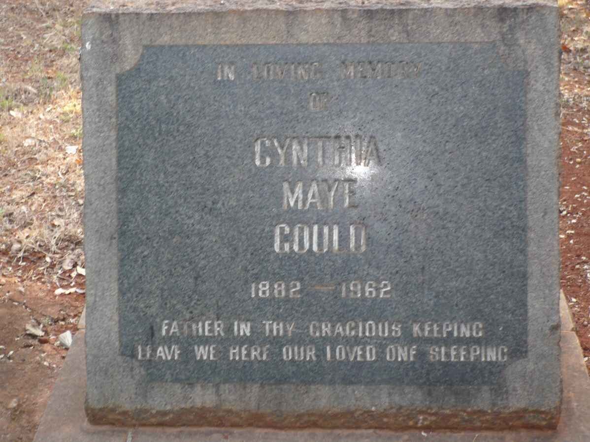 GOULD Cynthia Maye 1882-1962