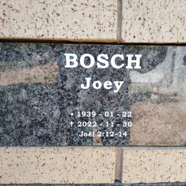 BOSCH Joey 1939-2022