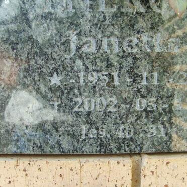 ? Janetta 1951-2002
