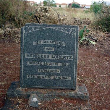 LORENTZ Henricus 1861-1945