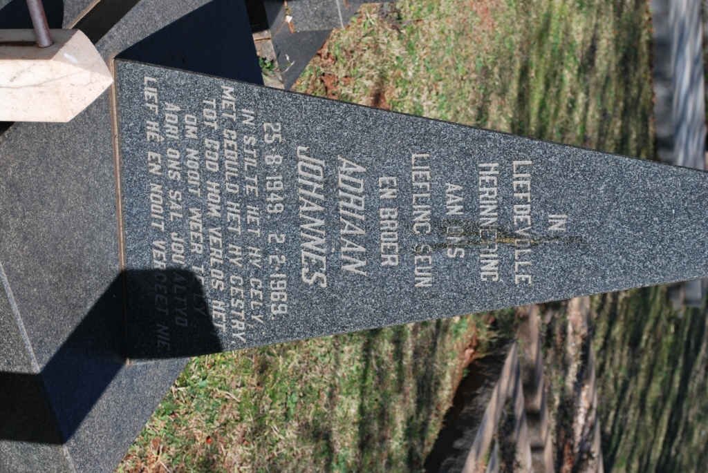 BLIGNAUT Adriaan Johannes 1949-1969