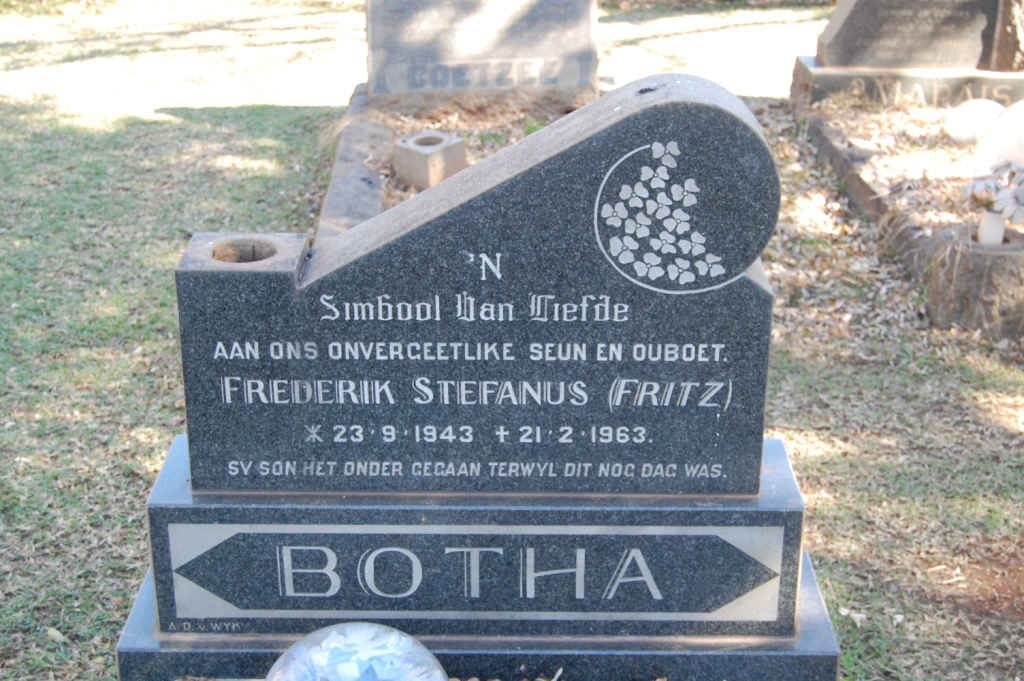 BOTHA Frederik Stefanus 1943-1963
