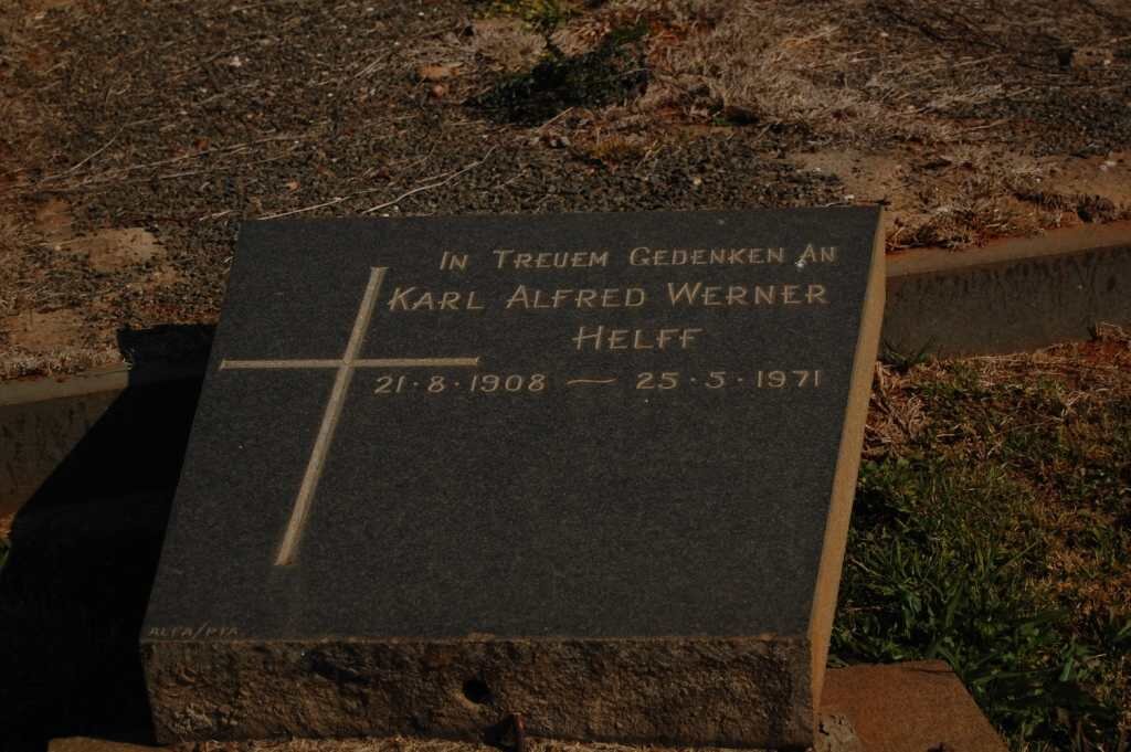 HELFF Karl Alfred Werner 1908-1971