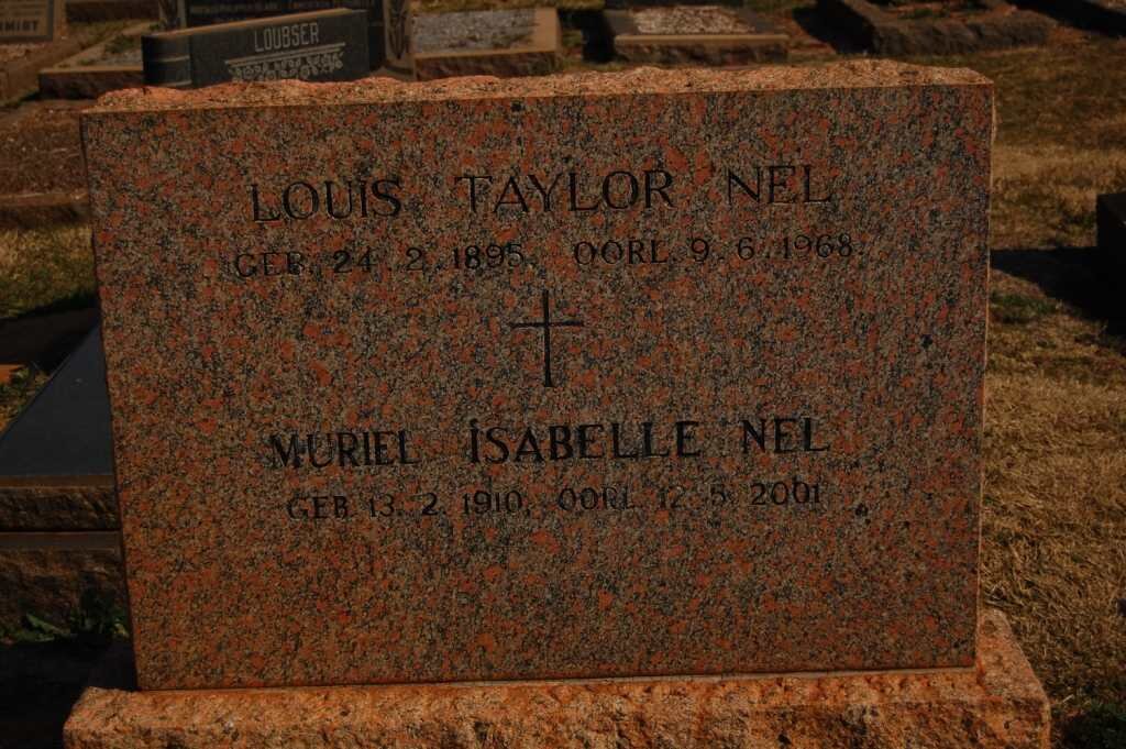 NEL Louis Taylor 1895-1968 &amp; Muriel Isabelle 1910-2001