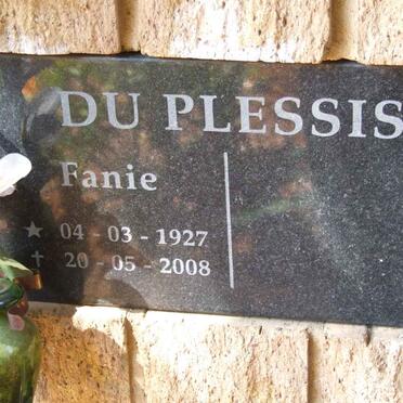 PLESSIS Fanie, du 1927-2008