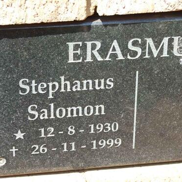ERASMUS Stephanus Salomon 1930-1999