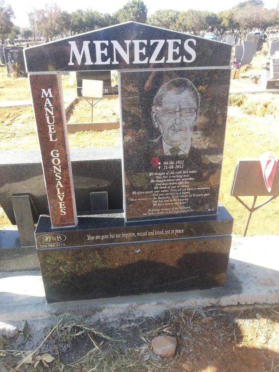 MENEZES Manuel Gonsalves 1932-2012