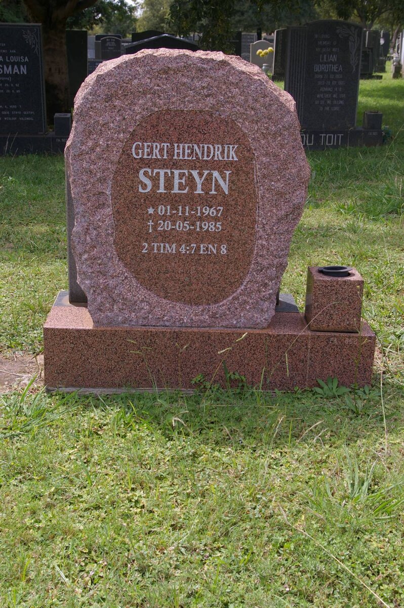 STEYN Gert Hendrik 1967-1985