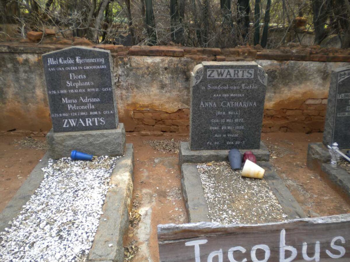 ZWARTS Anna Catherina nee NELL 1872-1956 :: ZWARTS Floris Stephanus 1891-1951 &amp; Maria Adriana Petronella 1907-1983