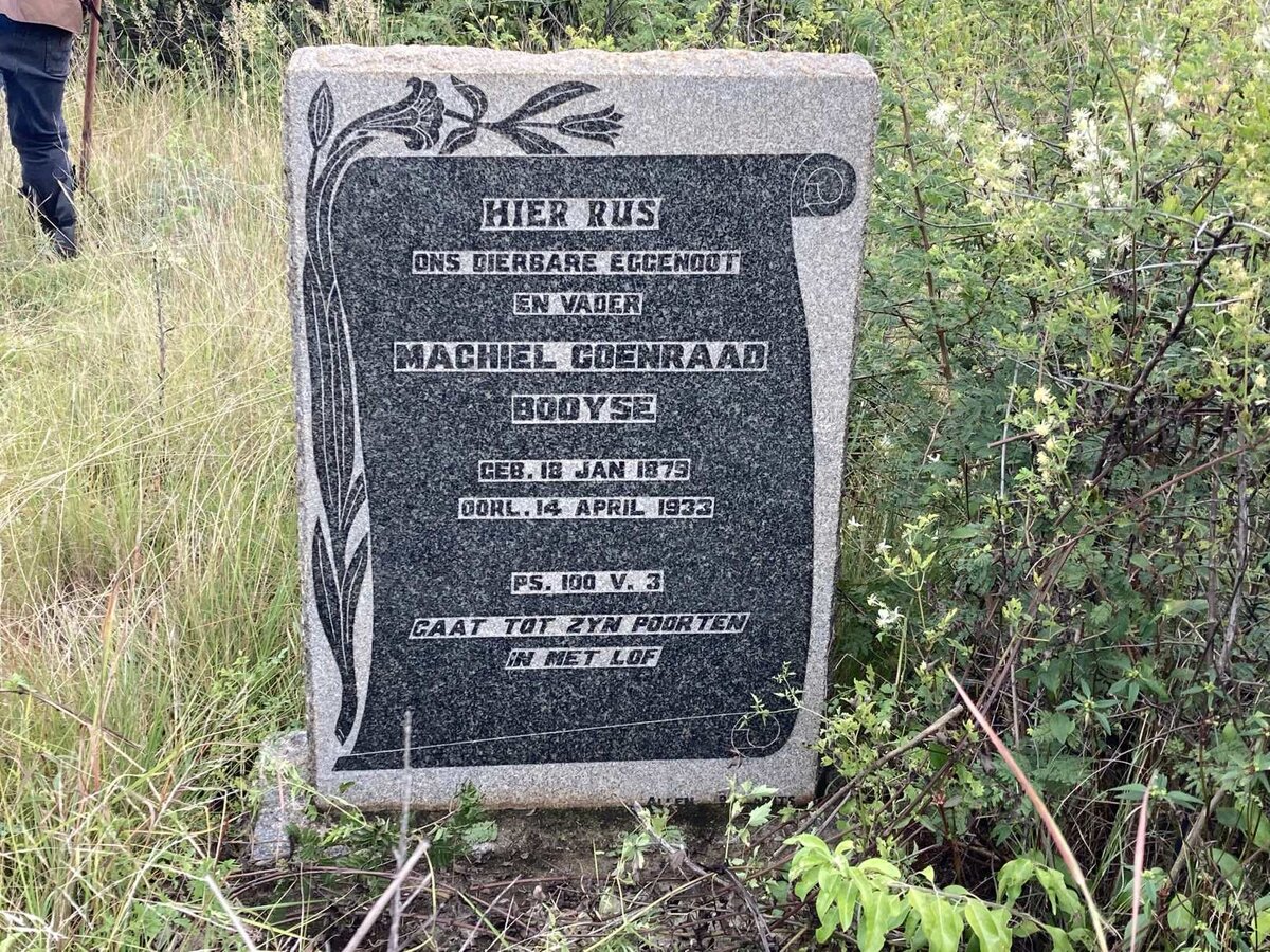 BOOYSE Machiel Coenraad 1879-1933