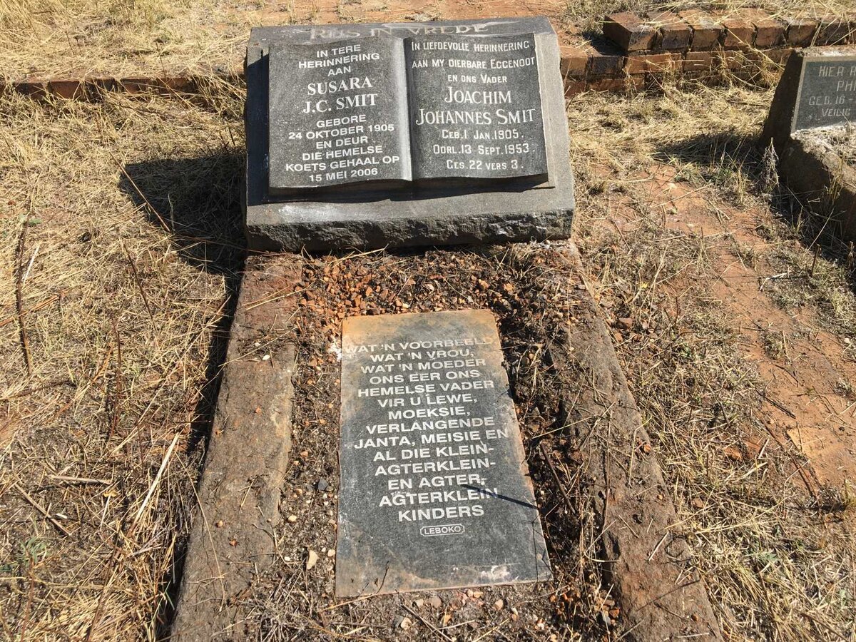 SMIT Joachim Johannes 1905-1953 &amp; Susara J.C. 1905-2006