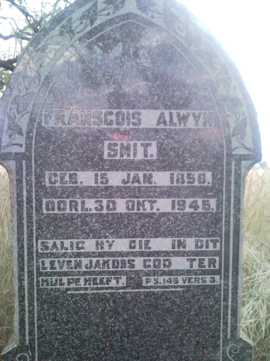 SMIT Franscois Alwyn 1858-1945