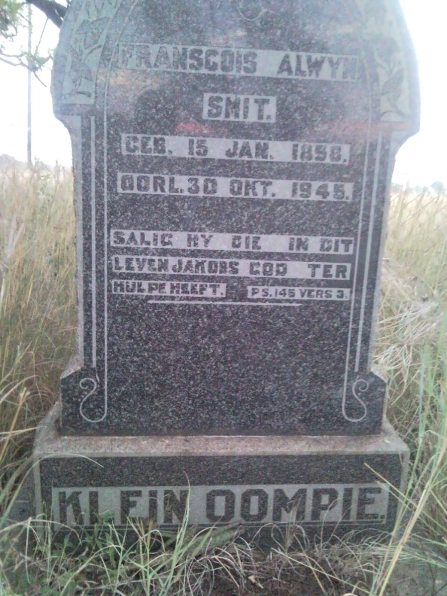 SMIT Franscois Alwyn 1858-1945