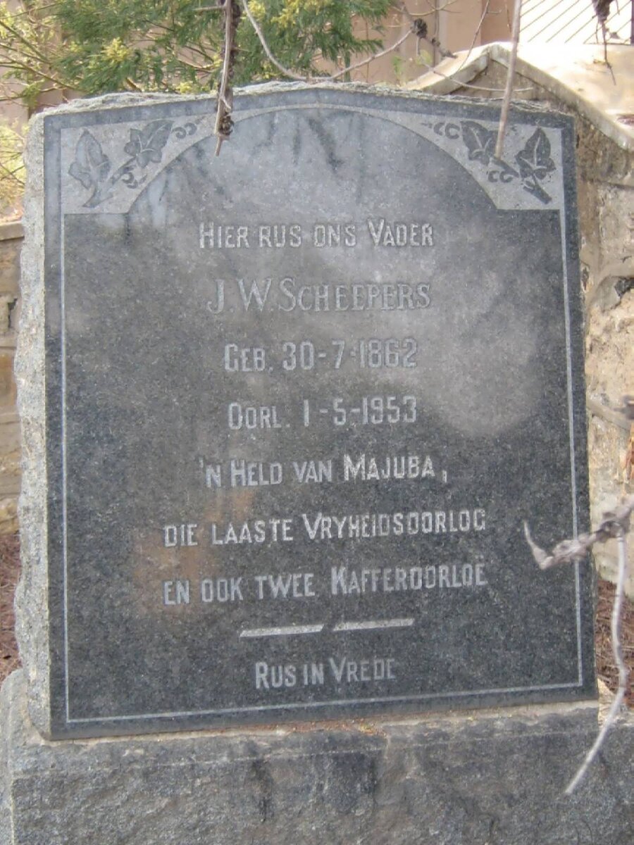 SCHEEPERS J.W. 1862-1953