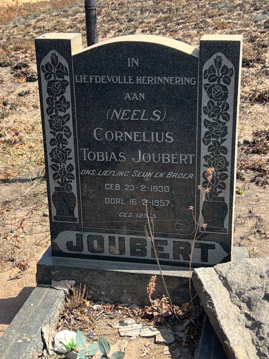 JOUBERT Cornelius Tobias 1930-1957