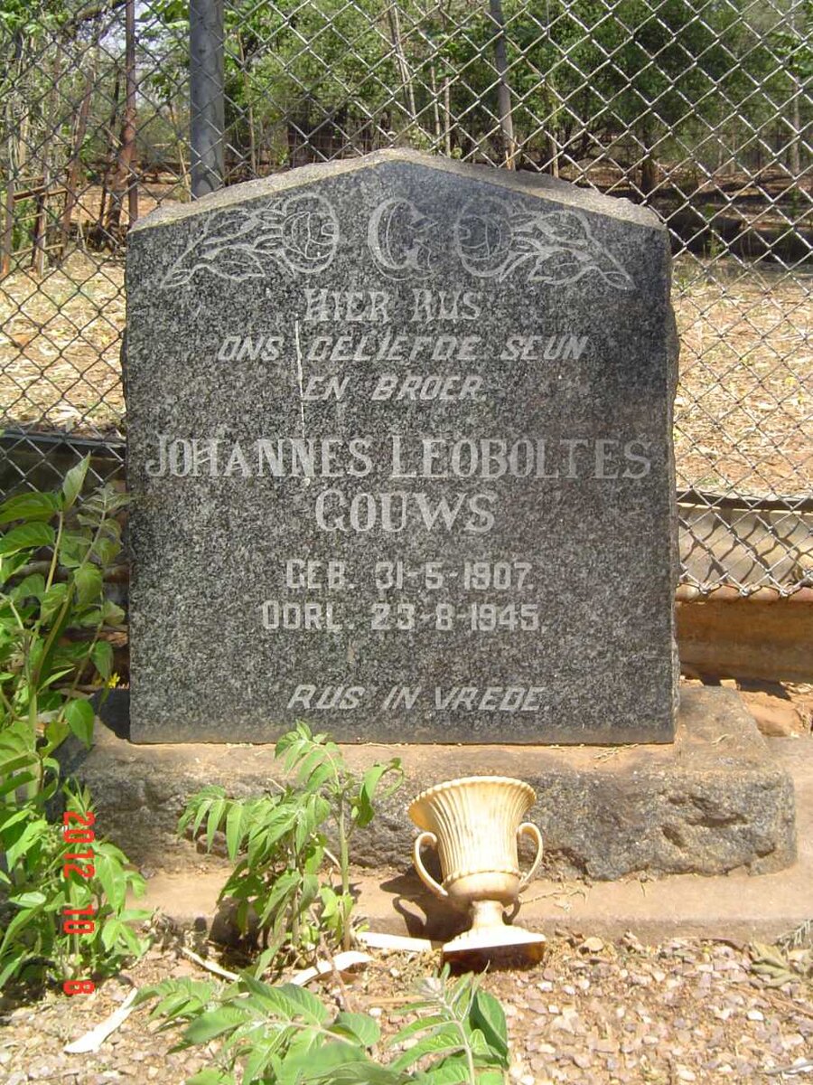 GOUWS Johannes Leoboltes 1907-1945