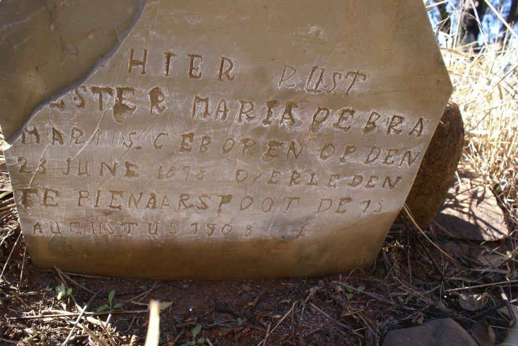 MARAIS Hester Maria Debra 1898-1908