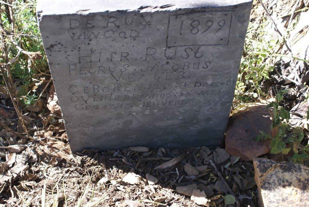 VENTER Petrus Jacobus 1899-1900