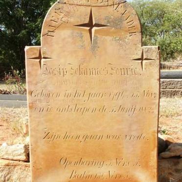 FOURIE Josip Johannes 1794-1882 &amp; Maria Elisabeth VAN EDEN 1801-1887