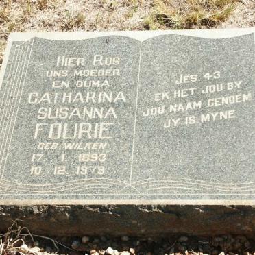 FOURIE Catharina Susanna nee WILKEN 1893-1979