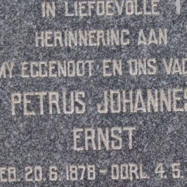 ERASMUS Petrus Johannes Ernst 1878-1959