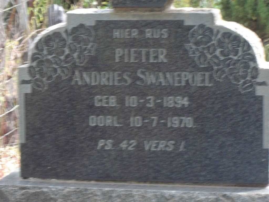 SWANEPOEL Pieter Andries 1894-1970