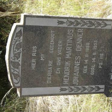 DENNER Hendrik Marthinus Johannes 1888-1955