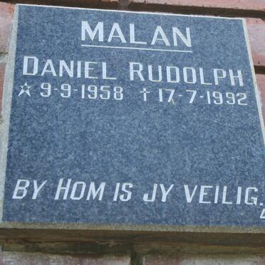 MALAN Daniel Rudolph 1958-1992