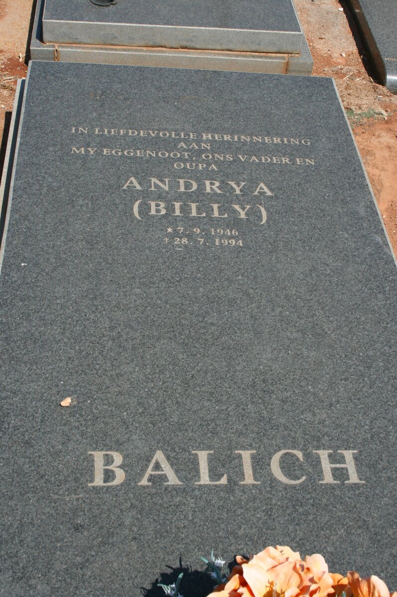 BALICH Andrya 1946-1994