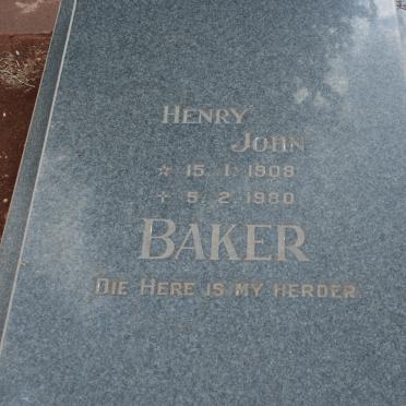 BAKER Henry John 1908-1980