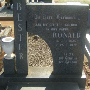 BESTER Ronald 1936-1972