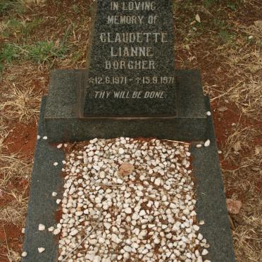 BORCHER Claudette Lianne 1971-1971