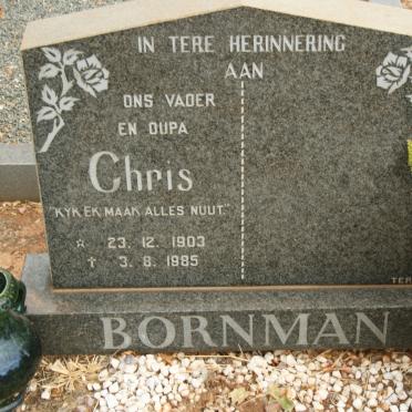 BORNMAN Chris 1903-1985