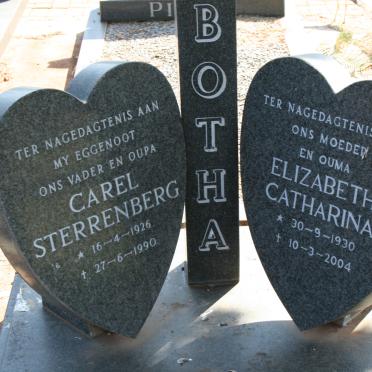 BOTHA Carel Sterrenberg 1926-1990 &amp; Elizabeth Catharina 1930-2004