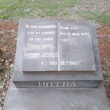 BOTHA Christoffel Theunis Jacobus 1889-1965
