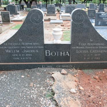 BOTHA Willem Jacobus 1890-1972 &amp; Louisa Catharina 1899-1983