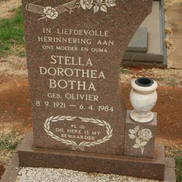 BOTHA Stella Dorothea nee OLIVIER 1921-1984