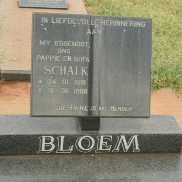 BLOEM Schalk 1919-1988