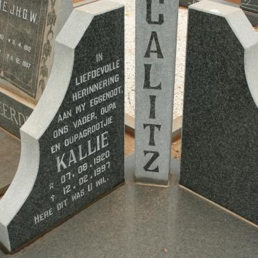 CALITZ Kallie 1920-1997