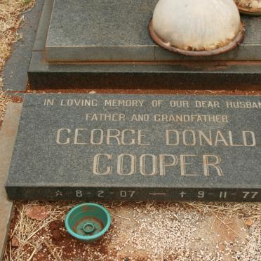 COOPER George Donald 1907-1977
