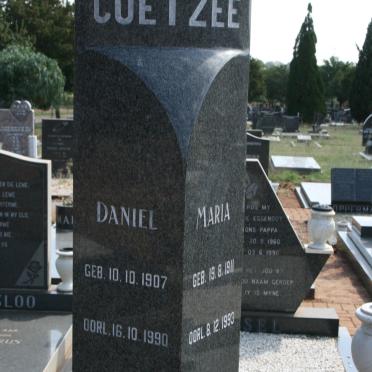 COETZEE Daniel 1907-1990 &amp; Maria 1911-1993