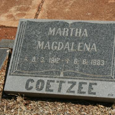 COETZEE Martha Magdalena 1912-1983