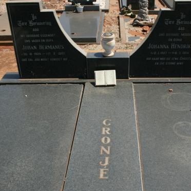 CRONJÉ Johan Hermanus 1928-1983 &amp; Johanna Hendrika 1927-1984