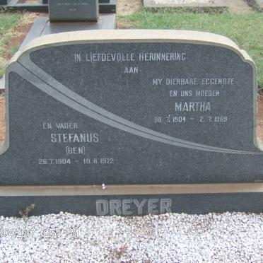 DREYER Stefanus 1904-1972 &amp; Martha 1904-1969