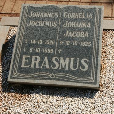 ERASMUS Johannes Jochemus 1920-1989 &amp; Cornelia Johanna Jacoba 1925-