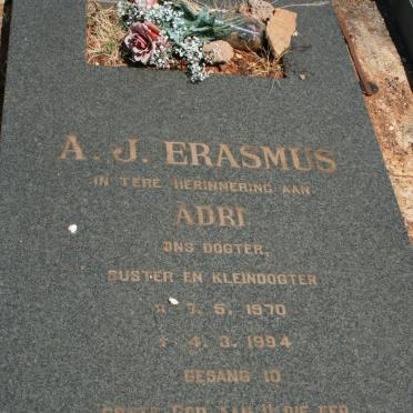 ERASMUS A.J. 1970-1984
