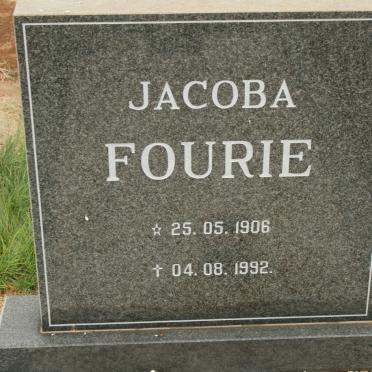 FOURIE Jacoba 1906-1992