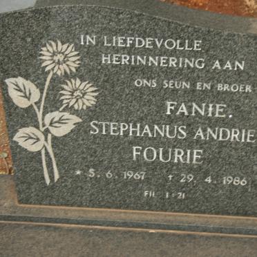 FOURIE Stephanus Andries 1967-1986